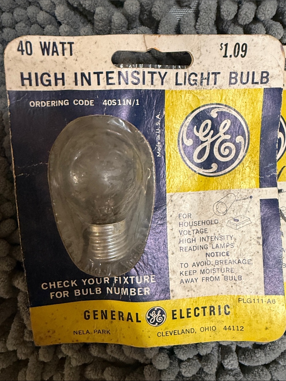 GE 40W High Intensity Light Bulb – Clear Glass (Pack of 2)